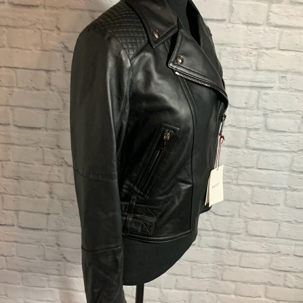 Bally leather biker jacket - Picture 7 of 12